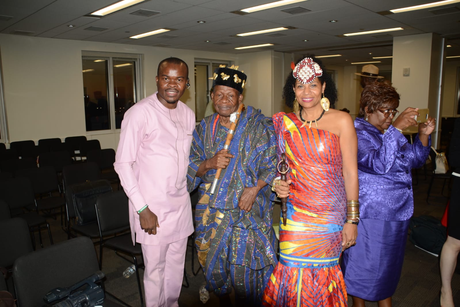 Boniface Ihiasota CEO EXCEL Global Media Group USA , Hon Dada Awiyari Kokpon Houdegbo. Member of Parliament of republic of Benin and Queen from Congo.