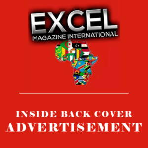 EXCEL MAGAZINE INTERNATIONAL INSIDE BACK COVER ADVERTISEMENT