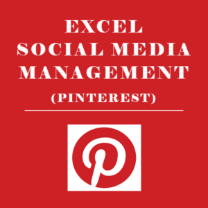 EXCEL SOCIAL MEDIA MANAGEMENT PINTEREST