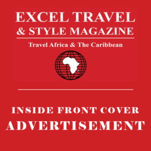 EXCEL TRAVEL & STYLE MAGAZINE INSIDE FRONT COVER AD